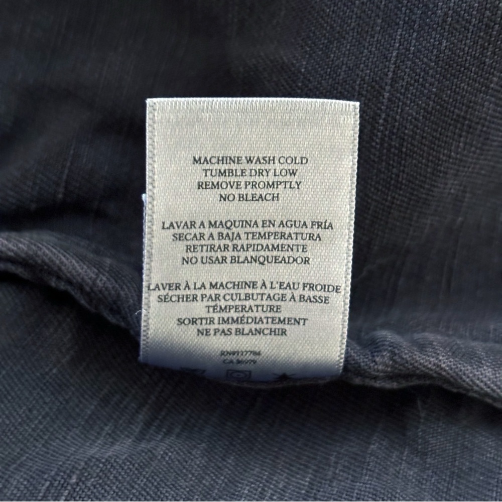 Rails Coal Grey Linen Blend Asymmetrical Zip Moto Jacket Small - Picture 8 of 9